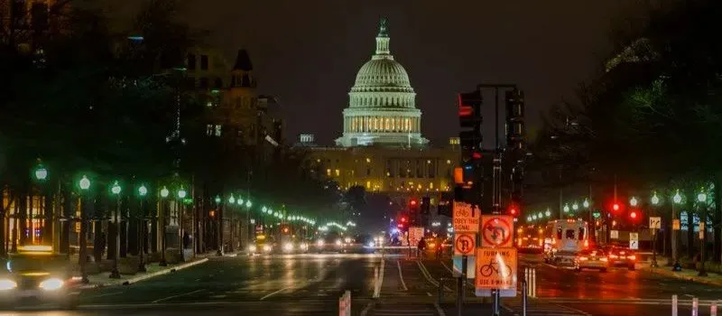visitar Washington DC de noche