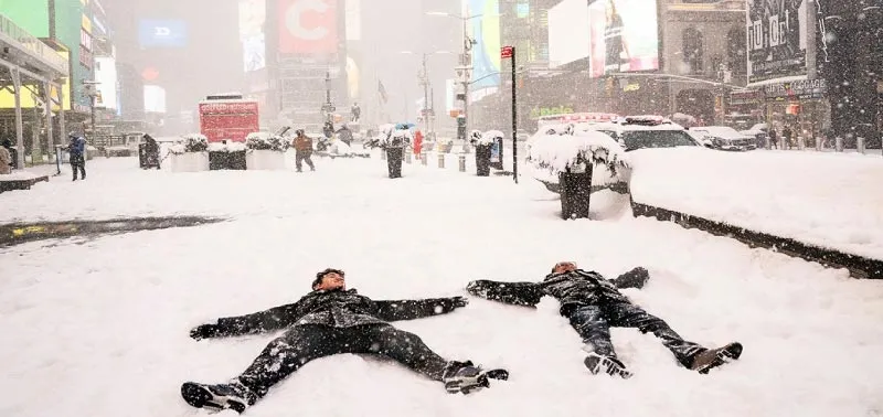 Snow in New York